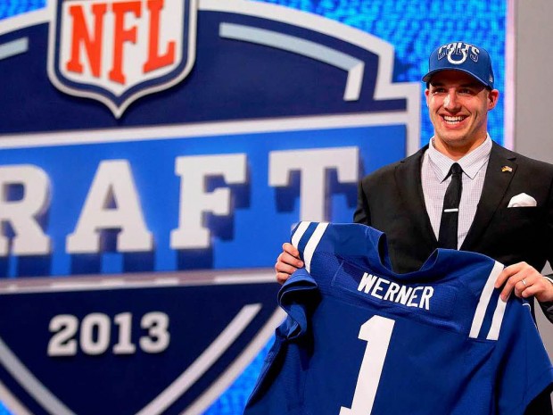 Germany's Björn Werner at the 2013 NFL Draft in New York City (courtesy of AFP)