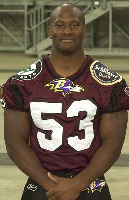 James Harrison with the Rhein Fire in 2004