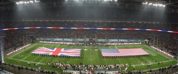 The San Francisco 49ers vs. the Jacksonville Jaguars at Wembley Stadium in 2013.