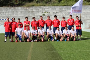 The Dubrovnik Sharks flag team.