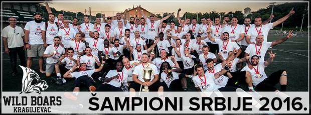Kragujevac Wild Boars – Šampioni Serbian Bowl XII.