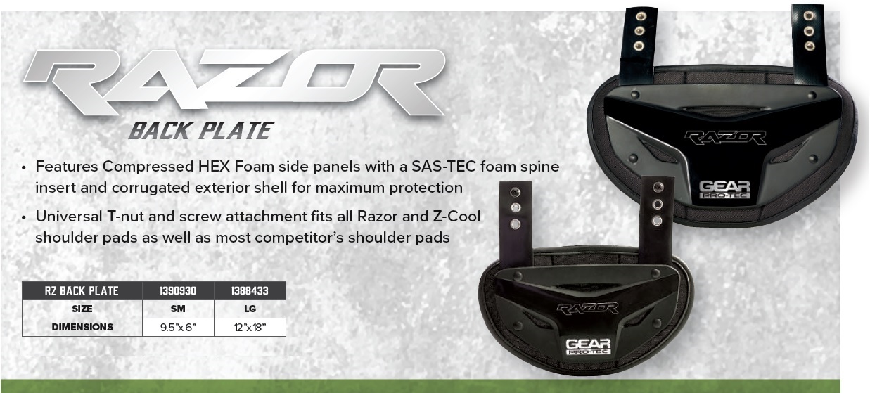 Razor Back Plate Description 1