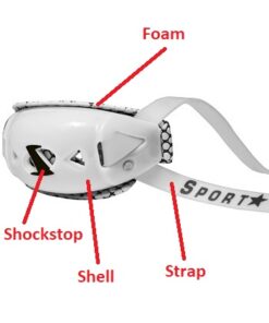 SportStar Victory Regular T-Rex Hurricane Gel Chin Strap Diagram 1
