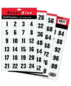 SportStar Helmet Circle Numbers