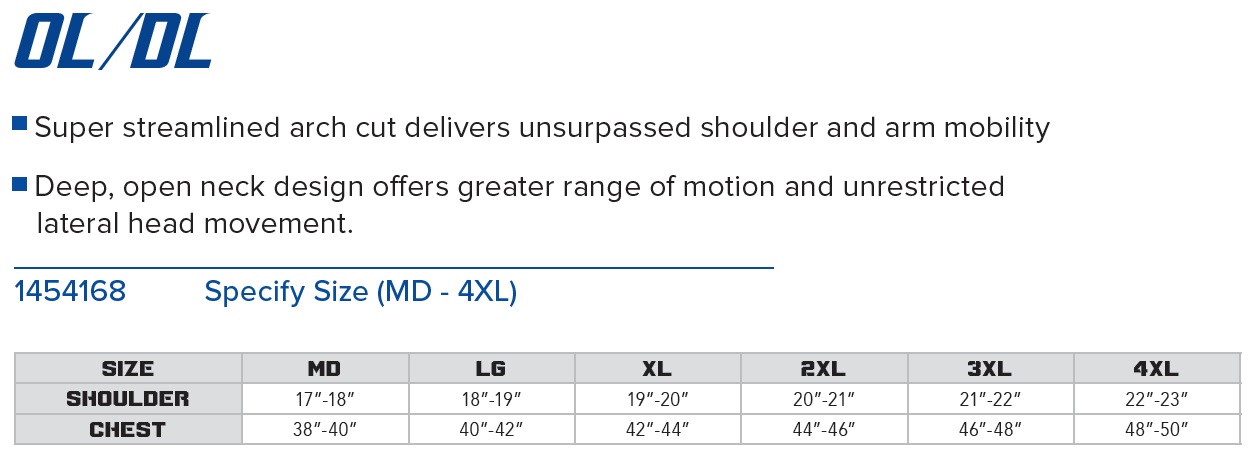 Gear Pro-Tec Z-Cool Shoulder Pad (OL-DL) Description 1