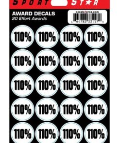 SportStar 110% Award Decals