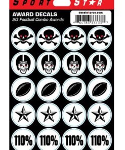 SportStar Football Combo Award Decals