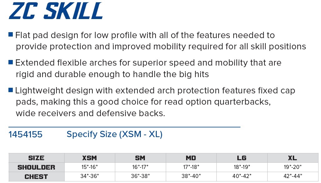 Gear Pro-Tec Z-Cool Shoulder Pad (Skill) Description 1